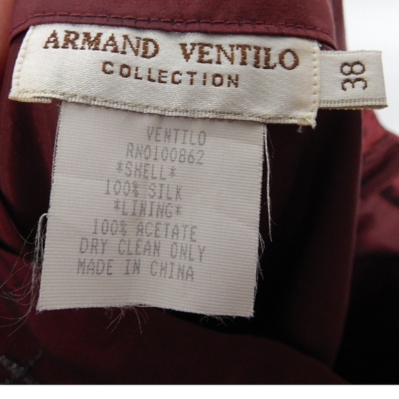 Vintage‎ Armand Ventilo Collection Silk A Maxi Skirt SZ 38(US SZ6) Embellished - Picture 6 of 6